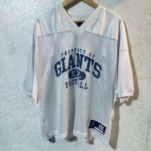 NFL NEW YORK GIANTS Property of Jersey Gridiron Classic Reebok Mesh 90’s Vintage